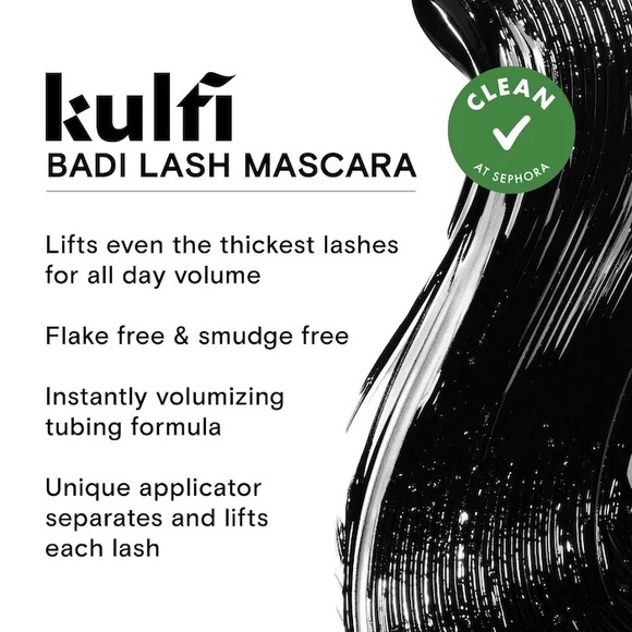 Kulfi Beauty Badi Lash Smudge-Proof Volumizing Tubing Mascara | Black | NIB - Picture 6 of 10